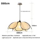 Wabi Sabi Petal Led Pendant Chandelier French Cream Home Decor Lighting by Ljojo