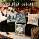 Christmas-Themed Cushion Covers with Fun Prints by Ljojo: Sofa, Bedroom, Car Pillow Cover