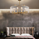 Ljojo Luxury Water Glass Chandelier: Modern LED Lighting Fixture for Home Decor