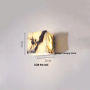 Ljojo LED Wall Light: Japanese Style, Waterproof, Terrazzo Fixture for Bedroom, Balcony, Hallway