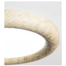 Nordic Yellow Travertine Ceiling Light Led Round Wabi Sabi Stone Lamp by Ljojo