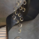 Chic Ljojo Chandelier Stair Light for Modern Living Spaces