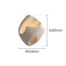 Ljojo Wabi Sabi Style Cement Wall Lamp Japanese Creative LED Light for Art Hotel Bedroom