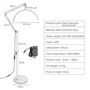 Ljojo 20W LED Half Moon Ring Floor Lamp for Beauty & Skincare