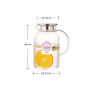 Ljojo 1.8L Cold Water Pot with Handle, High Temp Resistant Kettle for Tea Brewing
