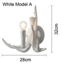 Retro Deer Horn Wall Lamp Industrial Style for Living Room by Ljojo