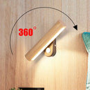 LED Solid wood wall lamp Modern bedroom bedside living room lighting by Ljojo