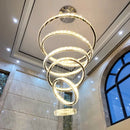 Ljojo Luxury Crystal Chandelier | Modern Stair Pendant Lamp for Home Decoration & Indoor Lighting