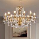 Ljojo Luxury Crystal Candle Chandelier Foyer Pendant Lights
