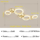 Modern LED Ceiling Light Fixture Brushed Aluminum Living Room Dining Bedroom Lamp Ljojo