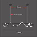 Modern Long Hose Led Ceiling Chandelier for Dining Room Kitchen Bar Pendant Lighting by Ljojo