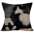 Cat Linen Cushion Cover by Ljojo - Home Decor Pillowcase 45*45cm