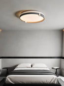 Ljojo LED Ceiling Light: Modern Champagne Gold Lamp for Living Room, Bedroom, Dining Room
