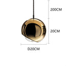 Modern Gold LED Pendant Lights Kitchen Fixtures Luxe Dining Room Chandelier Ljojo