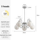 French Living Room Chandelier Cream Magic Bean Lamp by Ljojo | Ancient Bag House Nordic Creative Mickey Bow