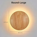 LED Wood Wall Lamp Modern Nordic Style Bedroom Stair Light by Ljojo