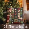 Christmas-themed Pillow Covers Set for Sofa, Bedroom & Car - Ljojo Brand
