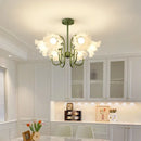 Ljojo French Pendant Light: Nordic Flower Led Lighting Fixture for Home Decoration