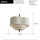 LED Hand-Knitted Pendant Light Medieval Bauhaus Style Fabric Chandelier for Home Decor by Ljojo