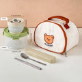 Ljojo 1100ml Clear Plastic Food Container Leak-proof Lunch Box