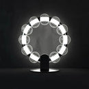Nordic Ring Glass Chandelier Black Modern Living Room Pendant Lamp Ljojo