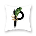 Floral Alphabet Pillow Case by Ljojo: Home & Car Decorative Cushion Cover