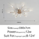 Ljojo Modern Minimalist Metal Master Bedroom LED Ceiling Lamp Nordic Restaurant Dinning Room