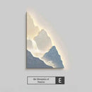 LED Mountain Wall Light with Sunset Effect - Modern Landscape Mural Lamp by Ljojo