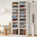 Ljojo™ Heavy Duty Shoe Storage Box Organizer for Entryway, 9 Tiers Stackable Cabinet