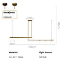 Modern Minimalist LED Pendant Light for Bedrooms Living Rooms Dining Rooms by Ljojo