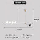 Ljojo Modern Glass Ball Pendant Light LED Chandelier Stylish Nordic Dining Room Decor