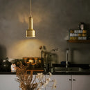 Copper Glass Pendant Light Elegant Dining Room Bedroom Foyer Hanging Lamp by Ljojo