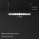 Modern Minimalist LED Pendant Light Cream Bubble Chandelier Home Decor by Ljojo