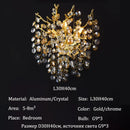 Modern Luxury Gold Chrome K9 Crystal Chandeliers for Home Villa Living Room Bedroom Lighting by Ljojo