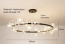 Clear White Glass Ball Chandeliers Cord Adjustable G9 Bulb Good Packaging by Ljojo for Parlor Bedroom Dining Room