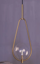 Ljojo Glass Ball LED Pendant Light - Modern Hanging Chandelier for Home Decor