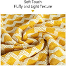 Ljojo Lightweight Knitted Throw Blanket with Tassels