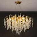 Ljojo Modern Luxury Crystal Chandelier LED Pendant Lamp Indoor Lighting Fixture