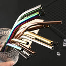 Ljojo Mirror Black Flatware Set: 18Pcs Stainless Steel Cutlery, Chopsticks, Spoon, Straws