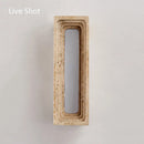 Ljojo LED Wall Lamps: Yellow Stone Background, Modern Decorative Light for Living Room
