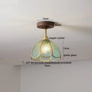 Ljojo LED Glass Ceiling Lamp Modern Yellow Lighting for Home Restaurant Hallway