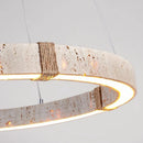 Natural Limestone Pendant Lamp Large Rectangular Luxurious Dining Table Lighting by Ljojo