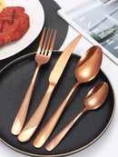 Ljojo 16-Piece Stainless Steel Cutlery Set - Knife Fork Spoon