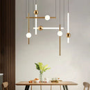 Ljojo Minimalist Iron Acrylic LED Chandelier Designer Lighting for Restaurant & Living Room