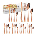 Ljojo 24pc Stainless Steel Tableware Set in Star Color Box - Family Pack