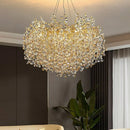Modern Luxury Gold Chrome K9 Crystal Chandeliers for Home Villa Living Room Bedroom Lighting by Ljojo