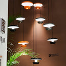Modern Orange Black White Pendant Light Fixture for Dining Room Kitchen Island by Ljojo