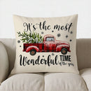 Ljojo Merry Plaid Pattern Pillow Cover for Sofa, Bedroom, Car