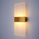 Ljojo LED Wall Light, Aluminum Acrylic Hardwire Sconces for Bedroom, Living Room