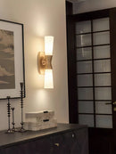 Ljojo Luxury Gold Silver Wall Sconce Glass Mirror Light